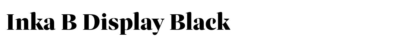 Inka B Display Black
